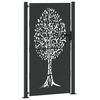 vidaXL Garden Gate 39.4x78.7" Corten Steel Tree Design