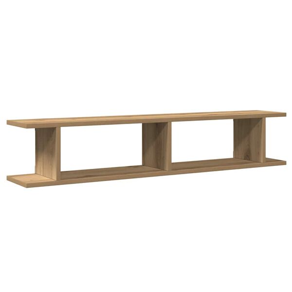vidaXL Wall Shelf Set of 2 Artisan oak Engineered wood