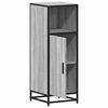 vidaXL Bathroom Cabinet Grey Sonoma Engineered wood, Metal Narrow