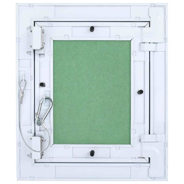 vidaXL Access Panel Green and Silver 7.87 x 9.84 in