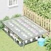 vidaXL Clear Tarpaulin with Eyelets 6.6x9.8' Polyethylene