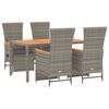 vidaXL Garden Dining Set Gray