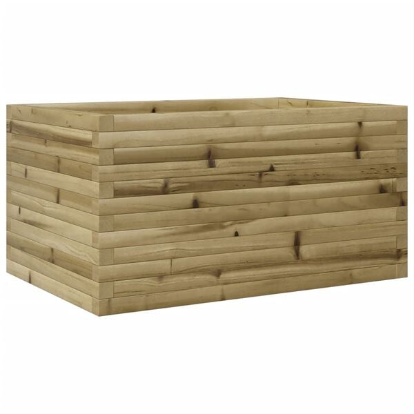 vidaXL Garden Planter Natural wood Pressure-treated pine wood Large