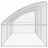 vidaXL Dog Kennel 3 pcs Silver 19.69 x 6.56 x 6.56 ft Galvanised steel