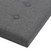 vidaXL Storage Stool Set of 2 Dark Grey Faux linen, MDF, foam Medium