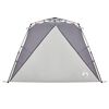 vidaXL Beach Tent 4-Person Gray Quick Release Waterproof