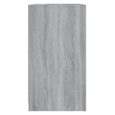 vidaXL Sideboard Gray Sonoma 27.6"x15.9"x29.5" Engineered Wood