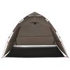 vidaXL Fishing Tent 4-Person Brown Quick Release