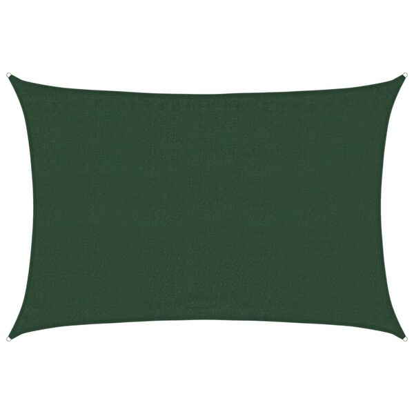 vidaXL Sunshade Sail 1.75 oz/ft&sup2; Dark Green 11.5x14.8' HDPE