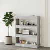 vidaXL Book Cabinet Grey Sonoma Engineered Wood Medium Book Cabinet