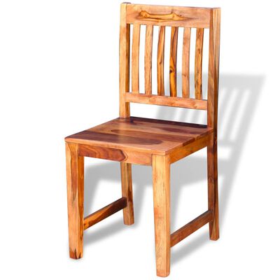 vidaXL Dining Chairs 4 pcs Solid Sheesham Wood