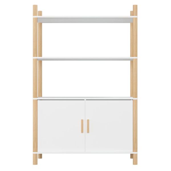 vidaXL Highboard White Engineered wood Medium Highboard Rectangular