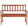 vidaXL Garden Bench Wood - Natural Solid Acacia Wood 3-Seater Durable