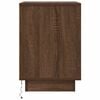 vidaXL Bedside Cabinet Set of 2 Brown Oak Engineered wood