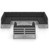 vidaXL Garden Lounge Set Grey, Anthracite