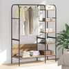 vidaXL Clothes Rack Beige 47.24 x 17.32 x 62.99 in Engineered Wood