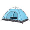 vidaXL Camping Tent 2-Person Blue Quick Release