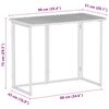 vidaXL Garden Table Beige PE Rattan Compact Foldable