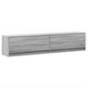 vidaXL TV Wall Cabinet Grey Sonoma Engineered Wood Large TV Wall Cabinet