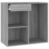 vidaXL Cosmetic Cabinet Gray Sonoma Engineered wood 31.5x15.7x29.5 in
