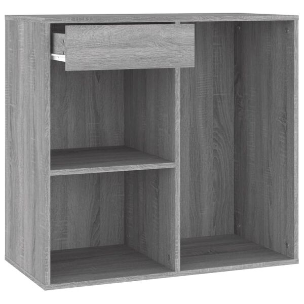 vidaXL Cosmetic Cabinet Gray Sonoma Engineered wood 31.5x15.7x29.5 in