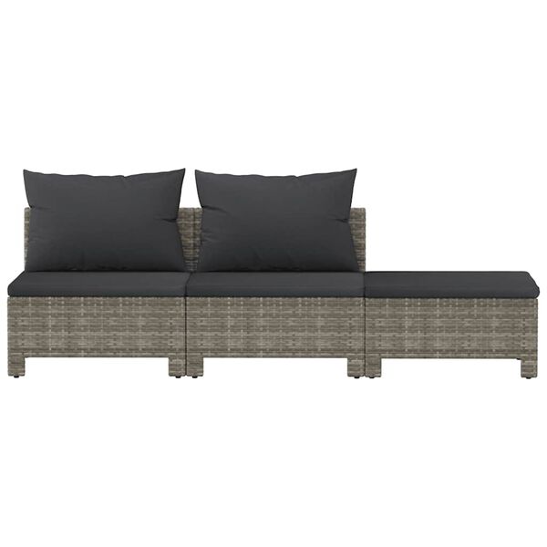 vidaXL Garden Lounge Set Grey, Dark grey