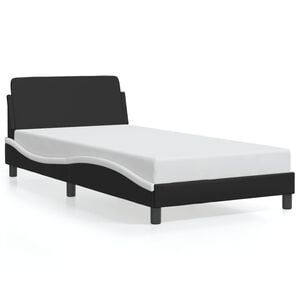 vidaXL Bed Frame Black and White