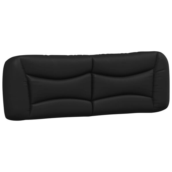 vidaXL Headboard Cushion Black 75% PVC, 5% cotton, 20% polyester 60 in
