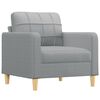 vidaXL Sofa Set Light grey Fabric (100% polyester), metal, plywood Large
