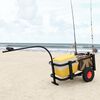 vidaXL Fishing Trolley Black Steel