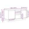 vidaXL TV Cabinet TV Cabinet Rectangular Modern LED TV Stand