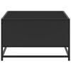 vidaXL Coffee Table Black Engineered wood 39.4x22.4x13.8 in Coffee Table