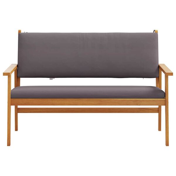 vidaXL Garden Bench with Cushion Brown Solid Acacia wood