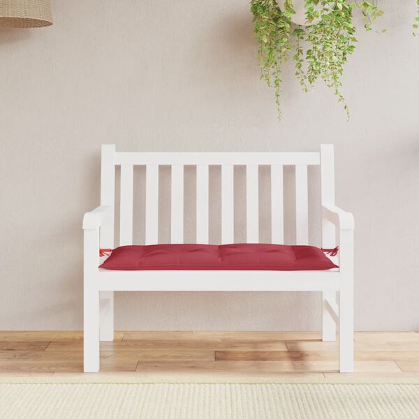 vidaXL Garden Bench Cushion Wine Red Oxford Fabric Medium