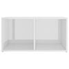 vidaXL TV Stands 2 pcs High Gloss White 28.3"x13.8"x14.4" Engineered Wood