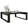 vidaXL Coffee Table Black Engineered Wood Coffee Table Square Modern