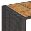 vidaXL Garden Bar Table Black
