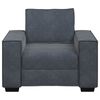 vidaXL Sofa Chair Dark gray Velvet One Seater Durable Armchair