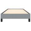 vidaXL Bed Frame Light Grey Polyester, Plywood, Engineered wood Twin XL