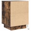 vidaXL Bedside Cabinet Set of 2 Smoked oak Engineered wood Medium