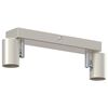 vidaXL Ceiling Spotlight Nickel 10.24 x 2.56 x 4.53 in Metal
