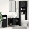 vidaXL Sink Cabinet Black Oak 31.5"x 13"x 23.6" Engineered Wood