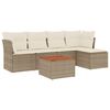 vidaXL Garden Sofa Set Beige, Cream White