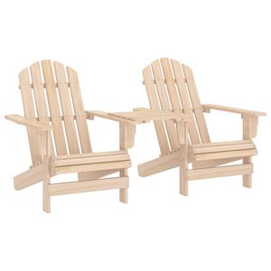 vidaXL Garden Chair Natural Wood Solid fir wood Standard Ergonomic