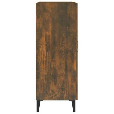 vidaXL Sideboard Smoked Oak 27.4"x13.4"x35.4" Engineered Wood