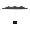 vidaXL Garden Parasol Anthracite Polyester, Powder-Coated Iron
