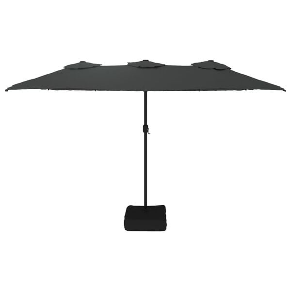 vidaXL Garden Parasol Anthracite Polyester, Powder-Coated Iron
