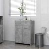vidaXL Bathroom Cabinet Concrete Gray 23.6"x13"x31.5" Engineered Wood