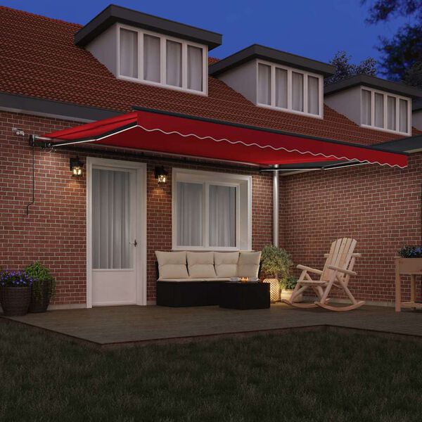 vidaXL Awning Fabric with Red 177.17 x 118.11 in Polyester