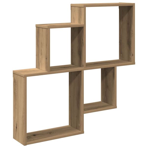 vidaXL Wall Shelf Artisan Oak Engineered Wood Medium Wall Shelf